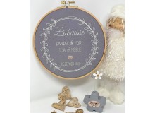 Stickdatei - Familienkranz mit Namen individualisiert